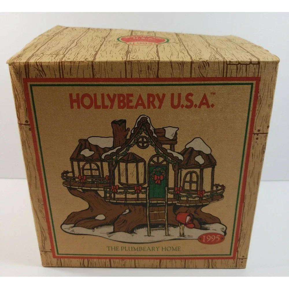 Hollybeary USA The Plumbeary Home 1995 Lite Village‎ Piece